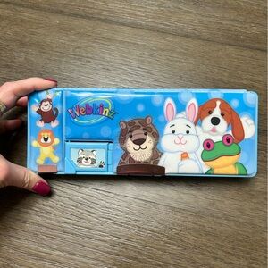 Ganz Webkinz Blue Animal-Themed Cushioned Pencil Case Double Sided storage